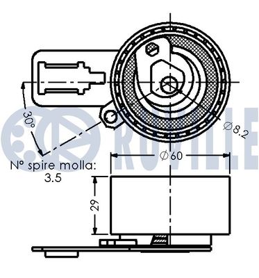 ROLA INTINZATOR CUREA DISTRIBUTIE RUVILLE 542436 1