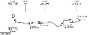 Изпускателна система BOSAL SYS16819