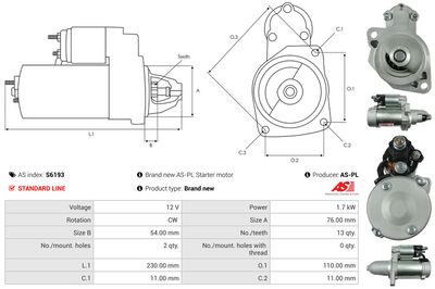 STARTER AS-PL S6193 4