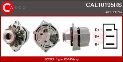 GENERATOR / ALTERNATOR CASCO CAL10195RS