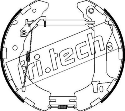 Комплект тормозных колодок fri.tech. 16493 для MITSUBISHI L200