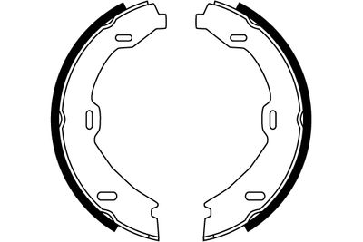 Комплект тормозных колодок, стояночная тормозная система GS8482