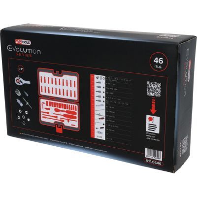 KS Tools Souprava nástrčných klíčů 1/4", 46dílná 911.0646