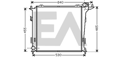 Радиатор, охлаждение двигателя EACLIMA 31R28071 для KIA CEED