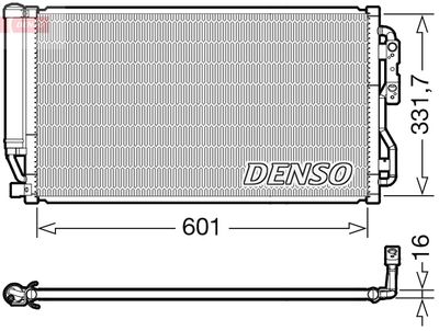 Конденсатор, кондиционер DENSO DCN05035 для BMW 4