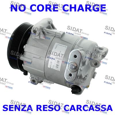 Компрессор, кондиционер SIDAT 1.4142R для MASERATI GHIBLI