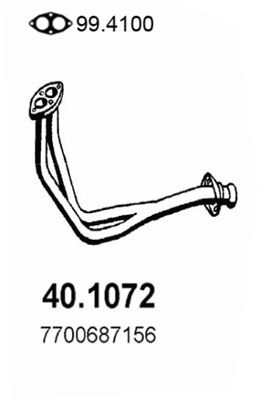 Rura wydechowa ASSO 40.1072