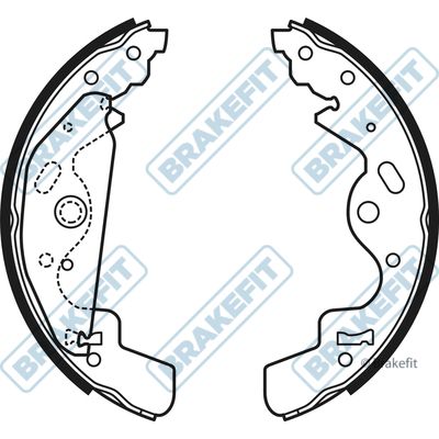 APEC Brake Shoe Set BSH1039