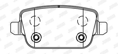 BREMSBELAGSATZ SCHEIBENBREMSE JURID 573263J 1