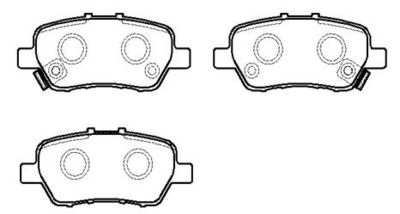 Комплект тормозных колодок, дисковый тормоз HSB GOLD HP9244 для HONDA (GAC) ODYSSEY
