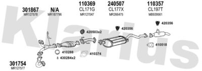 Układ wydechowy KLARIUS 210137E