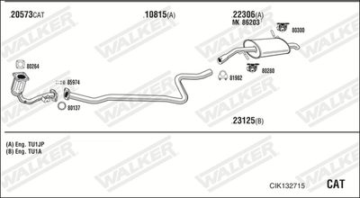 ABGASANLAGE WALKER CIK132715
