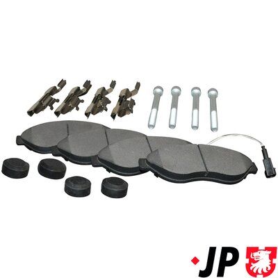 stabdžių trinkelių rinkinys, diskinis stabdys 4163603910 JP GROUP