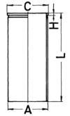 Cilindervoering - 88750190 - KOLBENSCHMIDT