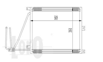 ABAKUS 037-016-0015 Радиатор кондиционера  для OPEL VECTRA B универсал (J96) 2.0 DTI 16V (F35)