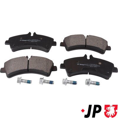 stabdžių trinkelių rinkinys, diskinis stabdys 1163705710 JP GROUP