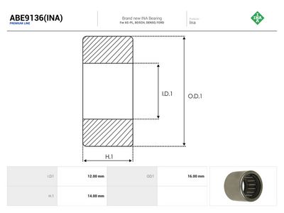 Lager AS-PL ABE9136(INA)