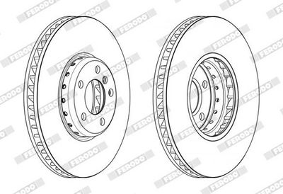 BREMSSCHEIBE FERODO DDF2043LVC1 1