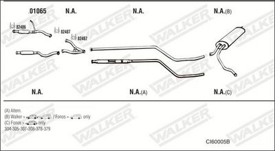 Изпускателна система WALKER CI60005B