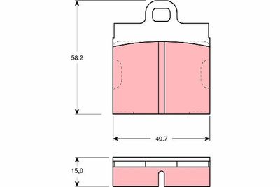 BREMSBELAGSATZ SCHEIBENBREMSE