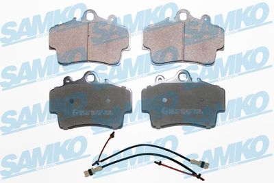 Комплект тормозных колодок, дисковый тормоз SAMKO 5SP722B для PORSCHE CAYMAN