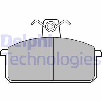 Комплект тормозных колодок, дисковый тормоз DELPHI LP305 для SEAT MALAGA