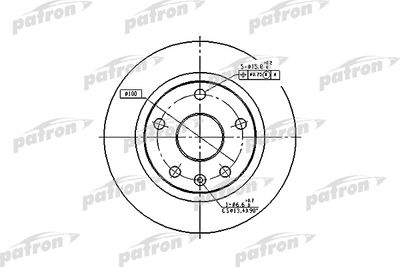 Тормозной диск PATRON PBD2619 для VW VENTO