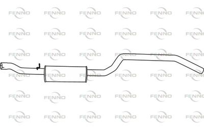 FENNO P22035 Глушник вихлопних газів для DODGE (Додж)