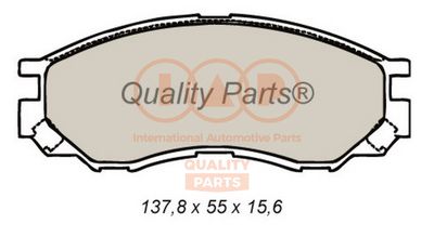 Комплект тормозных колодок, дисковый тормоз IAP QUALITY PARTS 704-12031 для MITSUBISHI L400
