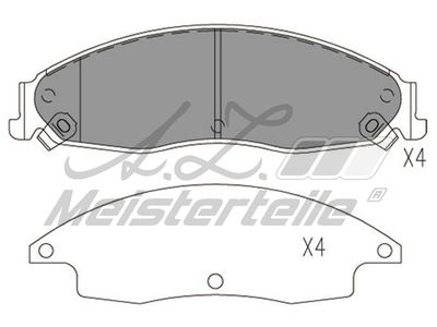 комплект спирачно феродо, дискови спирачки A.Z. Meisterteile AZMT-44-022-1900