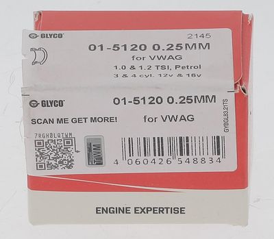Kiertokangen laakeri GLYCO 01-5120 0.25MM