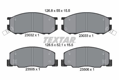 Комплект тормозных колодок, дисковый тормоз TEXTAR 2303201 для TOYOTA PREVIA