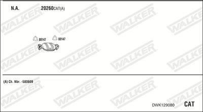 SISTEM DE ESAPAMENT WALKER DWK129080