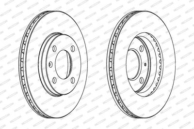BREMSSCHEIBE FERODO DDF175C 1