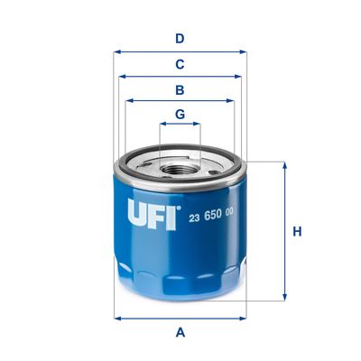 UFI 23.650.00 Масляный фильтр  для OPEL KARL (Опель Kарл)