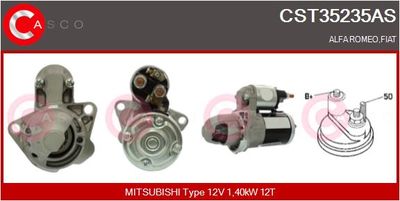 CASCO CST35235AS Стартер  для ALFA ROMEO SPIDER (939_) 2.2 JTS (939EXB1B, 939EXB11)