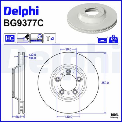DISC FRANA DELPHI BG9377C