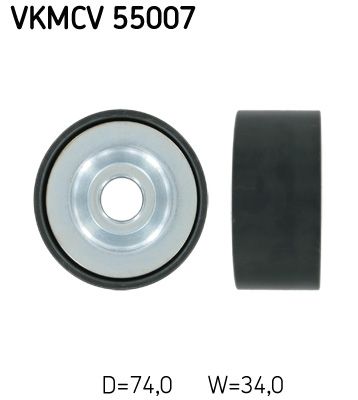 Deflection/Guide Pulley, V-ribbed belt VKMCV 55007