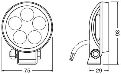 FERNSCHEINWERFER ams-OSRAM LEDWL102SP 2