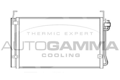 AUTOGAMMA 103363 Радиатор кондиционера  для HYUNDAI TRAJET (Хендай Тражет)