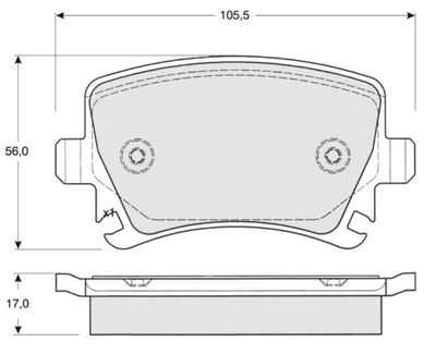 BREMSBELAGSATZ SCHEIBENBREMSE MTR MT448 0