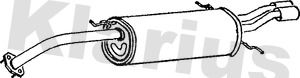 KLARIUS 240338 Глушитель выхлопных газов  для MAZDA 626 IV Hatchback (GE) 2.5 24V