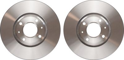 Brake disc Voor Links/Rechts past: HYUNDAI ACCENT IV, I20 I  KIA RIO II, RIO III 1.1D-1.6D 03.05-