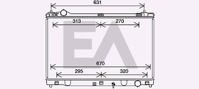 Радиатор, охлаждение двигателя EACLIMA 31R71288 для LEXUS IS