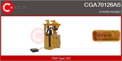 SISTEM ALIMENTARE CU COMBUSTIBIL CASCO CGA70126AS