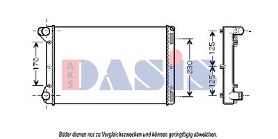 AKS DASIS 080078N Радиатор охлаждения двигателя  для FIAT IDEA (Фиат Идеа)