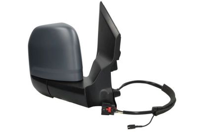 Zijspiegel Rechts (elektrisch, in reliëf, met verwarming, under-coated, elektrisch opklapbaar, met indicator, met temperatuursensor, aerial) past: FORD TRANSIT / TOURNEO CUSTOM 12.23-