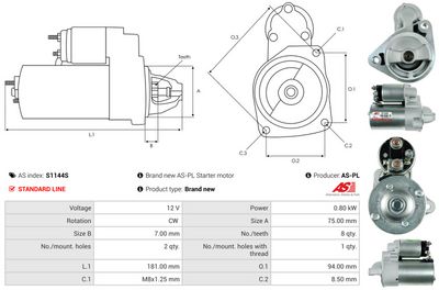 STARTER AS-PL S1144S 4