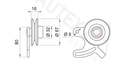 INTINZATOR CUREA TRAPEZOIDAL AUTEX 641421 1