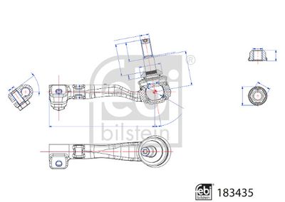 FEBI BILSTEIN 183435 Наконечник рулевой тяги  для BMW X4 (Бмв X4)